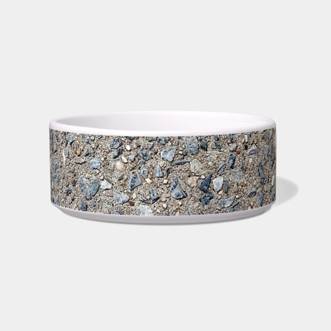 Tigela Taupe Concrete Cement Blue Aggregate Sidewalk (Frente)