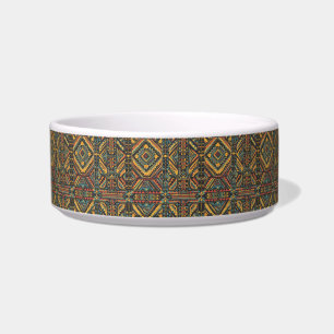 Tigela Teal Tradicional "Elegância Geométrica Séculos-Vel