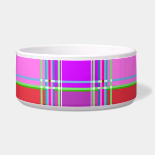 Tigela Tecido Xadrez Rosa Padrão Cloth Madras