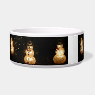 Tigela Tela de luz de feriado Snowman