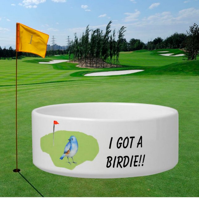 Tigela Tema de Golfe Personalizado Golfe Birdie (Criador carregado)