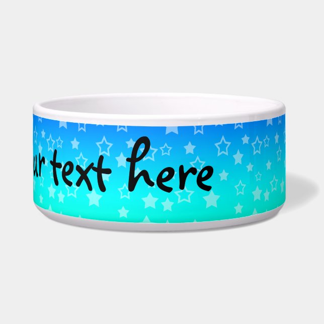 Tigela Teste padrão de estrelas do arco-íris (Frente)