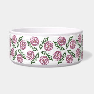 Tigela teste padrão dos rosas