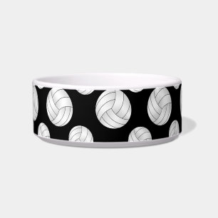 Tigela Teste padrão preto do voleibol