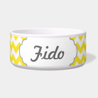 Tigela Texto amarelo do costume das vigas