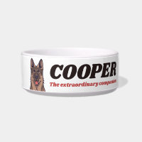 Texto personalizado do sobrevoo do German shepherd