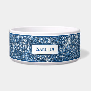 Tigela Textura Azul Escuro Com Texto Com Texto Com Nome P