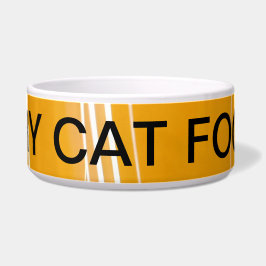 Tigela "TIGELA DE RAÇÃO SECA PARA GATOS" Texto Minimalist