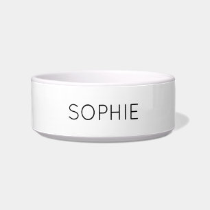 Tigela Tigre Pet Bowl Nome Personalizado, Cor, Texto