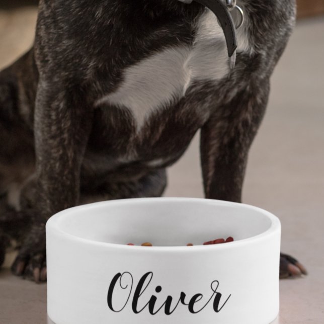 Tigela Tigre Pet Bowl | Nome Personalizado, Cor, Texto (Criador carregado)