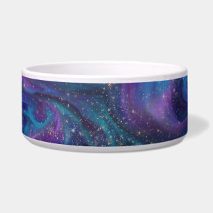 Tigela Tinta cósmica   Nebulosa da Galáxia Roxa Azul Turq