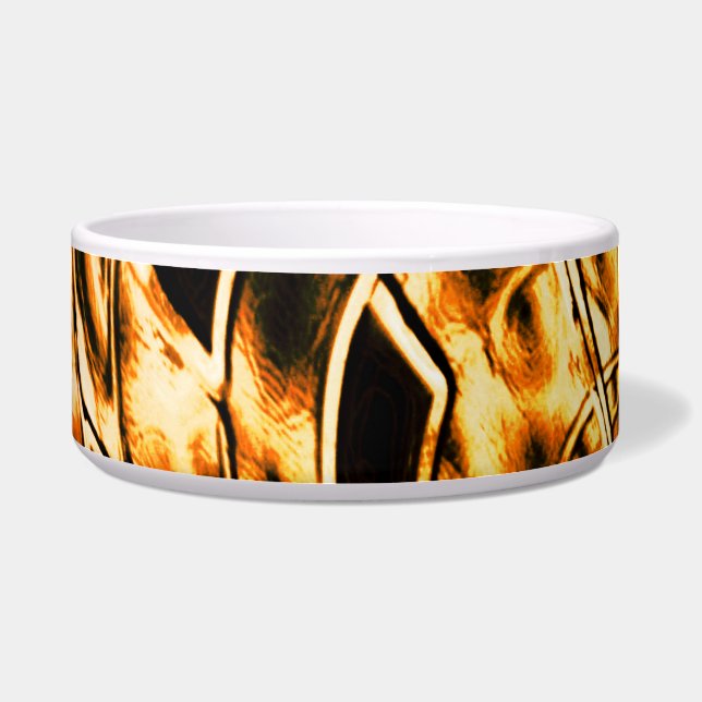 Tigela Torcido com uma leve sombra de coral em ouro (Frente)