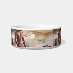 Tigela Torso masculino musculoso sem camisa de SlipperyJo