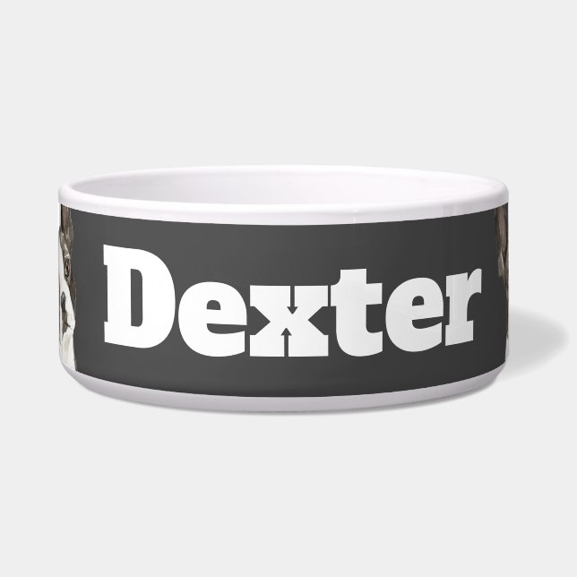 Tigela Triângulo de Boston Terrier (Frente)