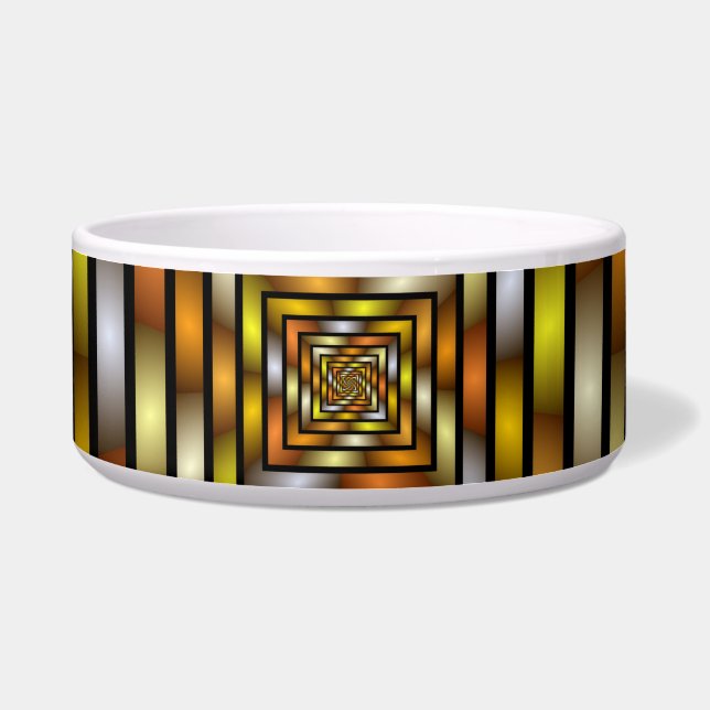 Tigela Túnel Luminoso - Gráfico Fratural Trippy (Frente)