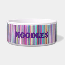 Tigela tv com stripe arco-íris quebrado editar nome do an