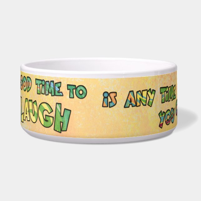 Tigela UM BOM TiME PARA RIR É POSSÍVEL (Frente)