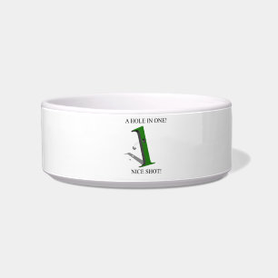 Tigela Um furo em uma bola de golfe