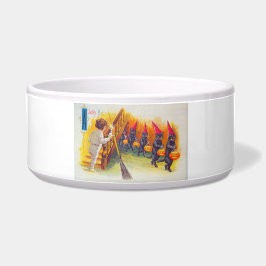 Tigela Um Halloween Alegre (Gatos Pretos)