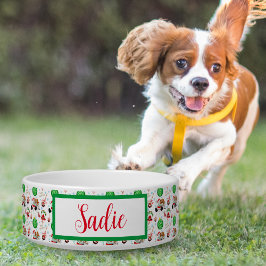 Tigela Um Natal Muito Alegre do Cavalier King Charles Cac