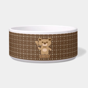 Tigela urso enfumaçado