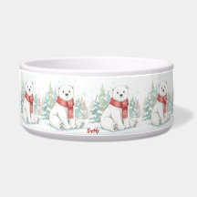 Urso Polar Pet Adorável em Aquarela