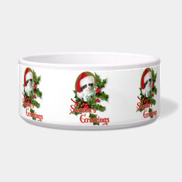 Tigela Velho Estilo Saudações da Época de Kitten