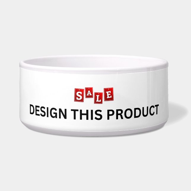 Tigela VENDA! Pet Bowl - Cerâmica - Grande - Personalizad (Frente)