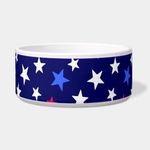 Tigela Vermelho Ousado, Azul Patriótico e Estrelas Branca