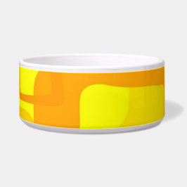 Tigela Vibrant Sunshine Flow – Modern Abstract Art Shapes