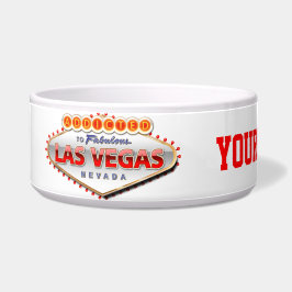 Tigela Viciado sinal engraçado de Las Vegas, Nevada