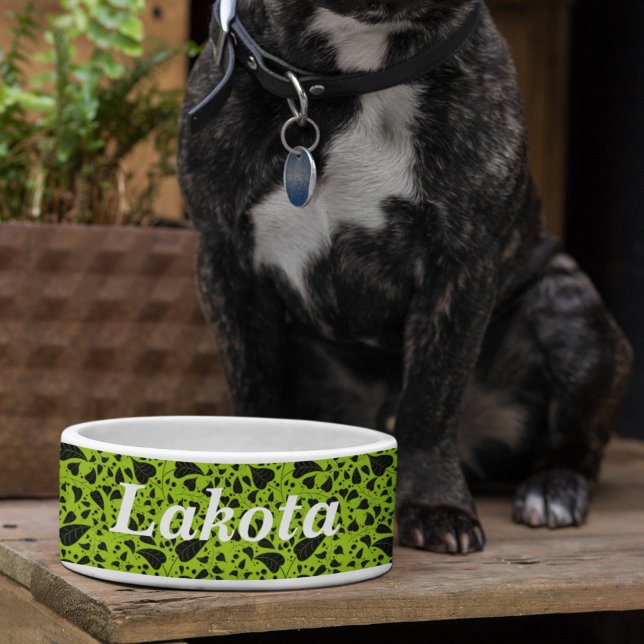 Tigela Vinhas pretas verdes de plantas gráficas (Criador carregado)