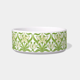 Tigela Vintage Art Nouveau snowdrop floral wallpaper