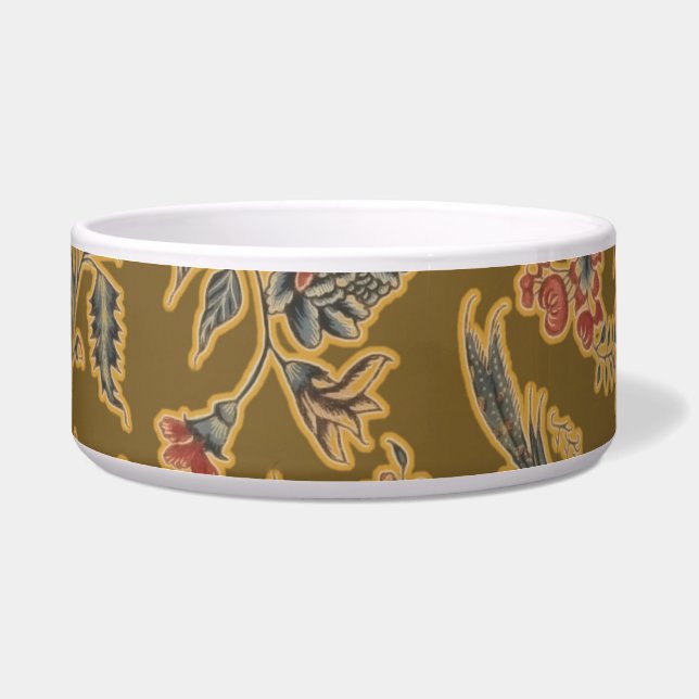 Tigela Vintage Chinoiserie Floral Brocado Século XVIII  (Esquerda)