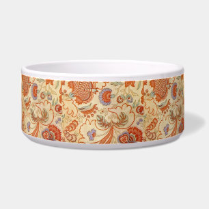 Tigela Vintage Floral Francês Chintz Antiquado Terracota