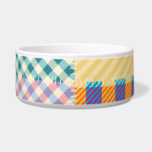 Tigela Vintage Patchwork: Textile Seamless Background (Co