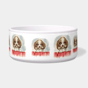 Tigela Vintage Puppy Art Puppy com Osso