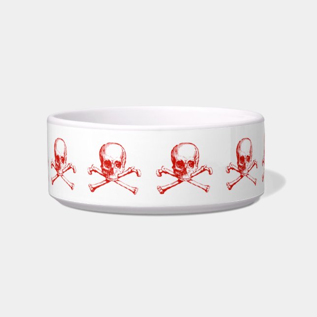 Tigela Vintage Skull & Crossbones (Frente)