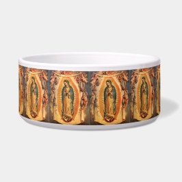 Tigela Virgem Abençoada Mary Guadalupe Católica Religiosa