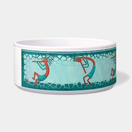Tigela Visitantes Anasazi Native Folk Art