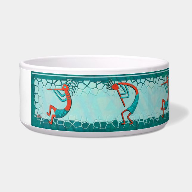 Tigela Visitantes Anasazi Native Folk Art (Esquerda)