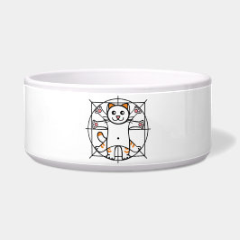 Tigela Vitruvian Cat