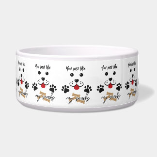 Tigela Você só gosta de mim por meus lanches