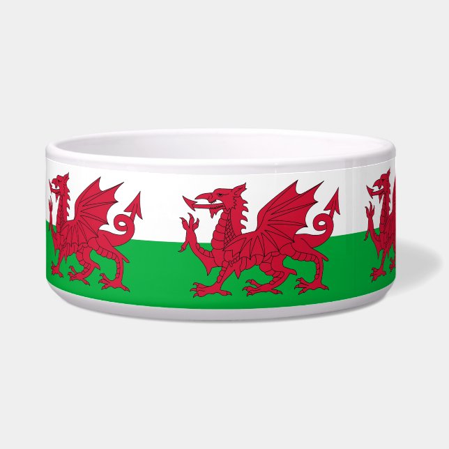 Tigela Wales Flag Pet Bowl (Esquerda)