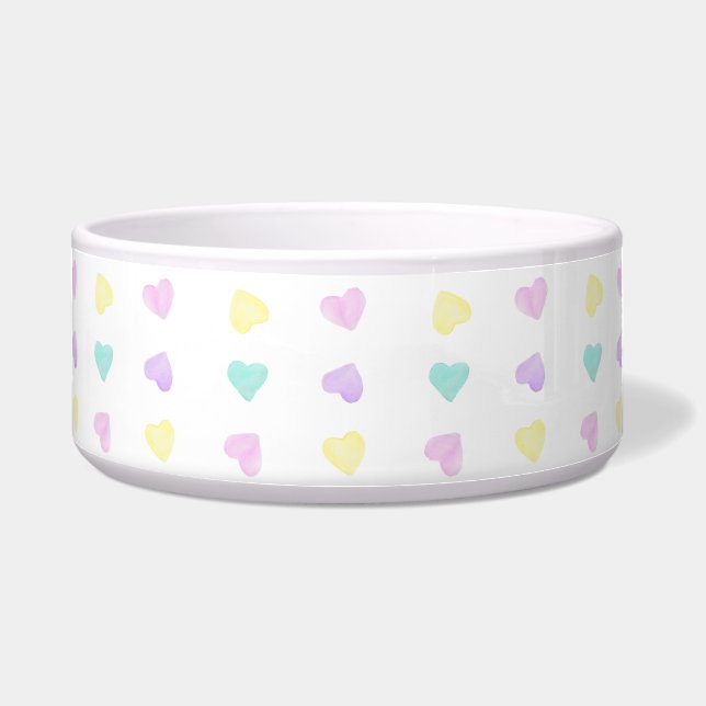 Tigela Watercolor Convo Heartz Pet Bowl (Frente)