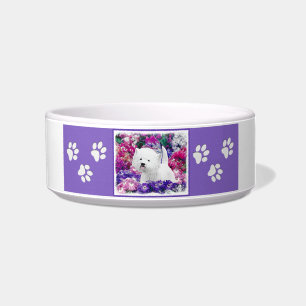 Tigela West Highland White Terrier pintando arte canina