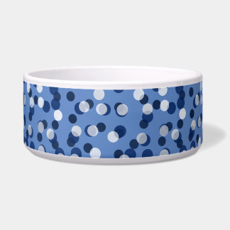 Tigela white and blue polka dot