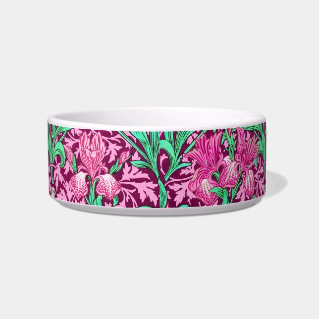Tigela William Morris Irises, Fuchsia Pink e Wine (Direita)
