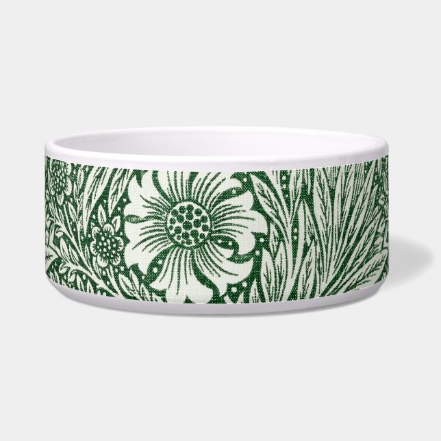 Tigela william morris marigold flor verde floral (Frente)