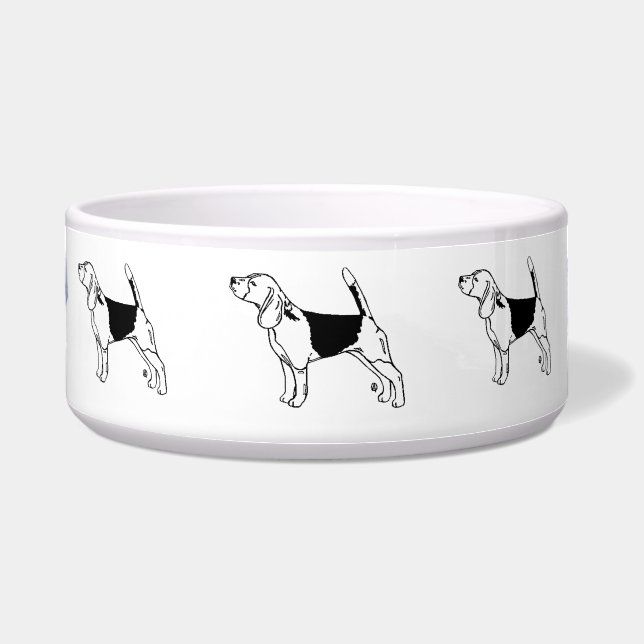 Tigela Woof Woof Beagles (Frente)